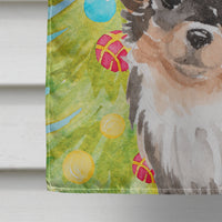 Long Haired Chihuahua Christmas Flag Canvas House Size BB9424CHF