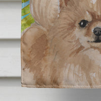 Pomeranian Christmas Flag Canvas House Size BB9425CHF