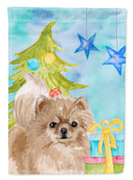 Pomeranian Christmas Flag Garden Size BB9425GF