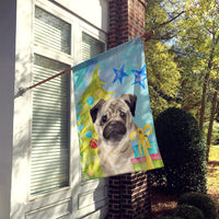 Fawn Pug Christmas Flag Canvas House Size BB9426CHF