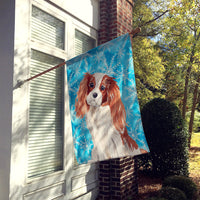 Blenheim Cavalier Spaniel Winter Flag Canvas House Size BB9428CHF