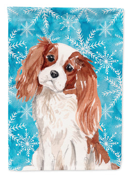 Blenheim Cavalier Spaniel Winter Flag Garden Size BB9428GF