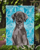 Black Labrador Winter Flag Garden Size BB9433GF