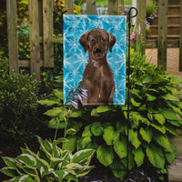 Chocolate Labrador Winter Flag Garden Size BB9435GF