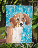 Beagle Winter Flag Garden Size BB9439GF