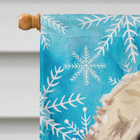 Champagne Cockapoo Winter Flag Canvas House Size BB9445CHF