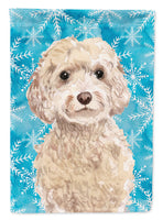 Champagne Cockapoo Winter Flag Garden Size BB9445GF