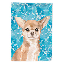 Chihuahua Winter Flag Canvas House Size BB9446CHF