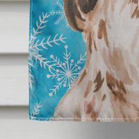 Brown Parti Winter Flag Canvas House Size BB9447CHF