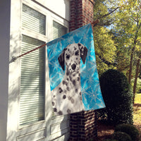 Dalmatian Winter Flag Canvas House Size BB9450CHF