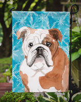 English Bulldog Winter Flag Garden Size BB9451GF