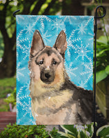 German Shepherd Winter Flag Garden Size BB9453GF