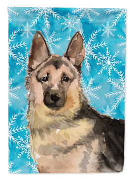 German Shepherd Winter Flag Garden Size BB9453GF