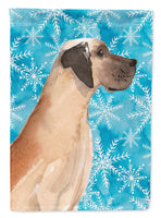 Fawn Natural Great Dane Winter Flag Garden Size BB9454GF