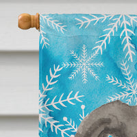 Italian Greyhound Winter Flag Canvas House Size BB9457CHF