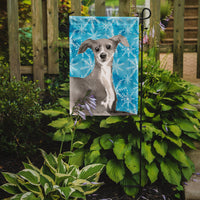 Italian Greyhound Winter Flag Garden Size BB9457GF