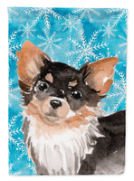 Long Haired Chihuahua Winter Flag Garden Size BB9459GF