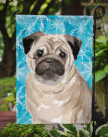 Fawn Pug Winter Flag Garden Size BB9461GF