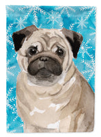 Fawn Pug Winter Flag Garden Size BB9461GF