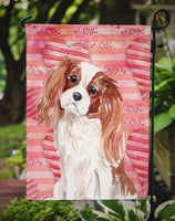 Blenheim Cavalier Spaniel Love Flag Garden Size BB9463GF