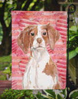 Brittany Spaniel Love Flag Garden Size BB9469GF