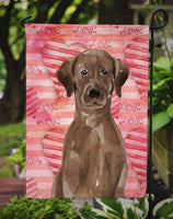 Chocolate Labrador Love Flag Garden Size BB9470GF