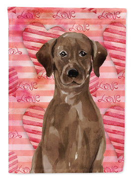 Chocolate Labrador Love Flag Garden Size BB9470GF