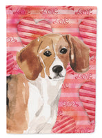 Beagle Love Flag Garden Size BB9474GF