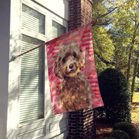 Brown Cockapoo Love Flag Canvas House Size BB9479CHF