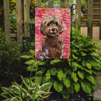 Brown Cockapoo Love Flag Garden Size BB9479GF