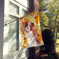 Blenheim Cavalier Spaniel Fall Flag Canvas House Size BB9498CHF