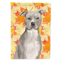 Staffordshire Bull Terrier Fall Flag Canvas House Size BB9500CHF