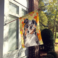 Australian Shepherd Fall Flag Canvas House Size BB9502CHF