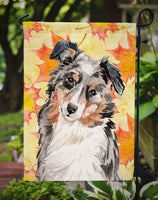 Australian Shepherd Fall Flag Garden Size BB9502GF