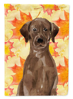 Chocolate Labrador Fall Flag Garden Size BB9505GF