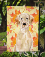 Yellow Labrador Fall Flag Garden Size BB9506GF