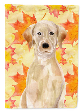 Yellow Labrador Fall Flag Garden Size BB9506GF