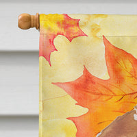 Beagle Fall Flag Canvas House Size BB9509CHF