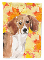 Beagle Fall Flag Canvas House Size BB9509CHF