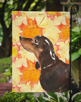 Black and Tan Dachshund Fall Flag Garden Size BB9510GF