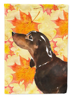 Black and Tan Dachshund Fall Flag Garden Size BB9510GF