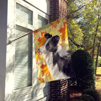 Border Collie Fall Flag Canvas House Size BB9513CHF