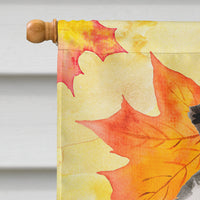 Border Collie Fall Flag Canvas House Size BB9513CHF