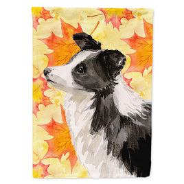 Border Collie Fall Flag Canvas House Size BB9513CHF