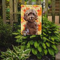 Brown Cockapoo Fall Flag Garden Size BB9514GF