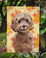 Brown Cockapoo Fall Flag Garden Size BB9514GF