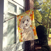 Champagne Cockapoo Fall Flag Canvas House Size BB9515CHF