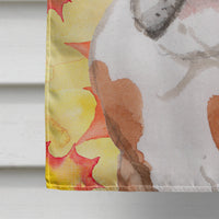 English Bulldog Fall Flag Canvas House Size BB9521CHF