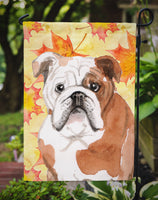 English Bulldog Fall Flag Garden Size BB9521GF