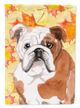 English Bulldog Fall Flag Garden Size BB9521GF